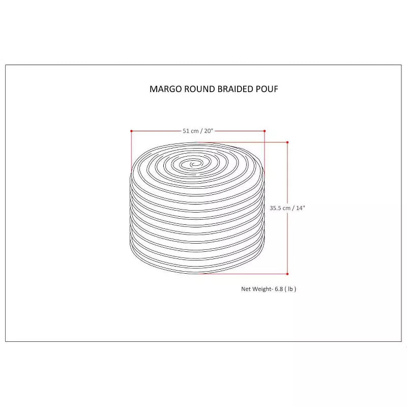 Mattise ronde poef