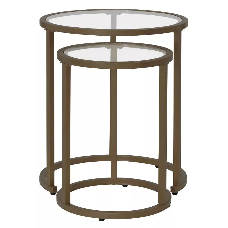 Table d'appoint empilable ronde moderne Camber de Studio Designs