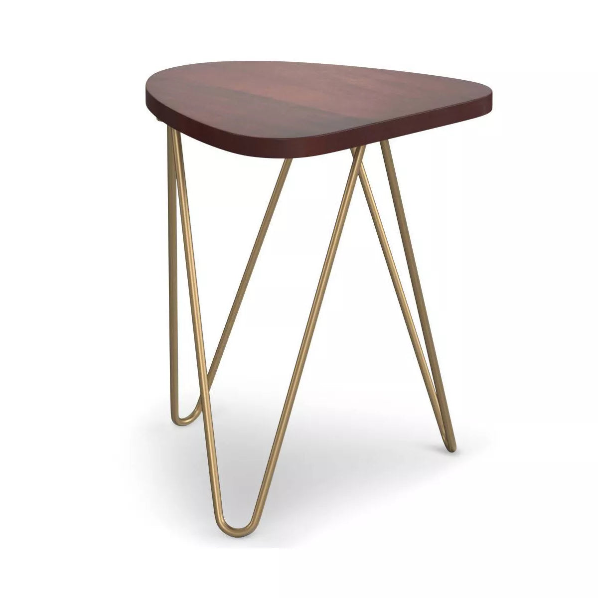 Table basse Tillman Accent en métal marron foncé et bois