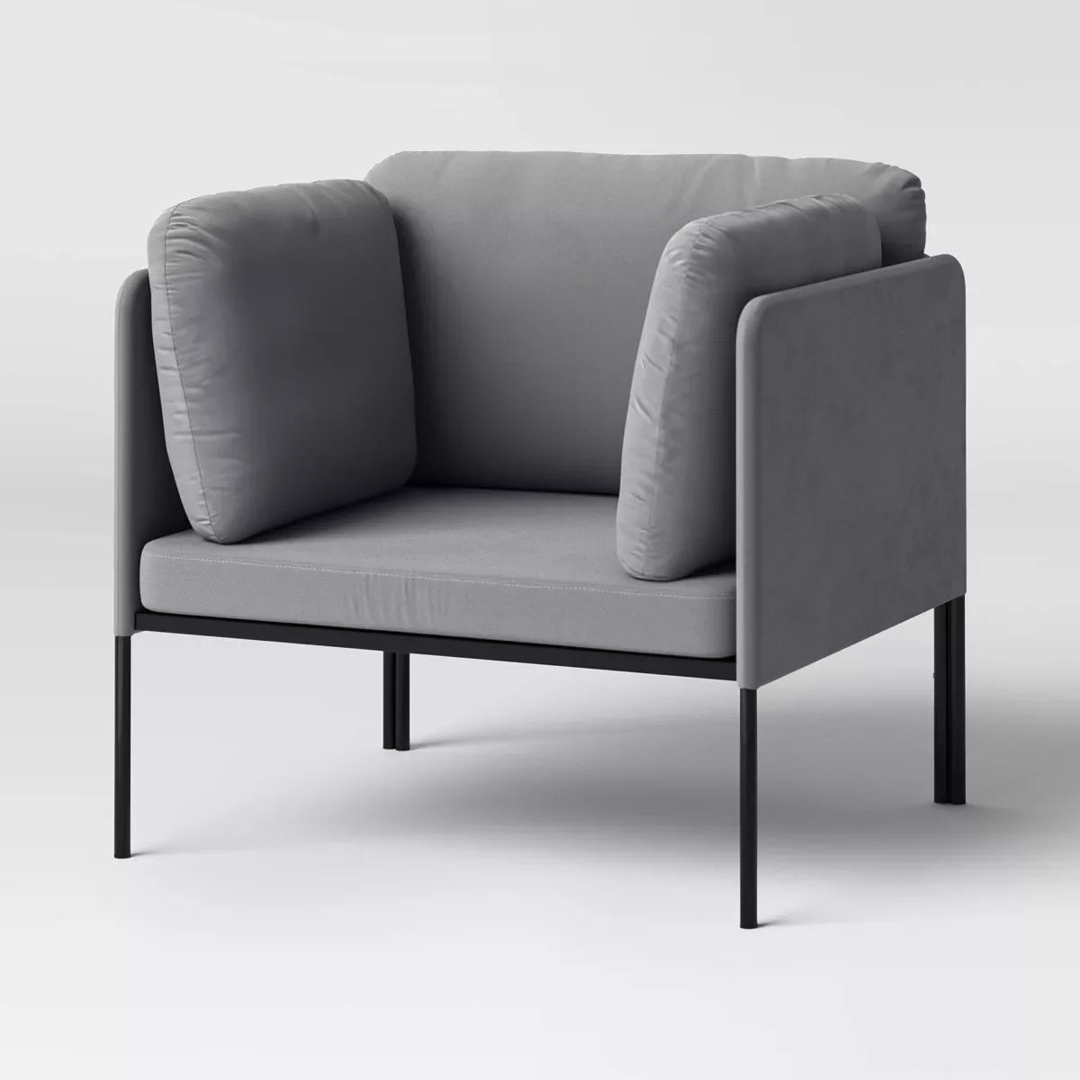 Grijze accentfauteuil