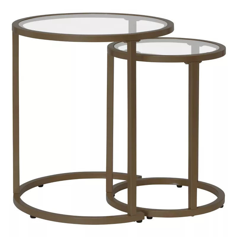 Table d'appoint empilable ronde moderne Camber de Studio Designs