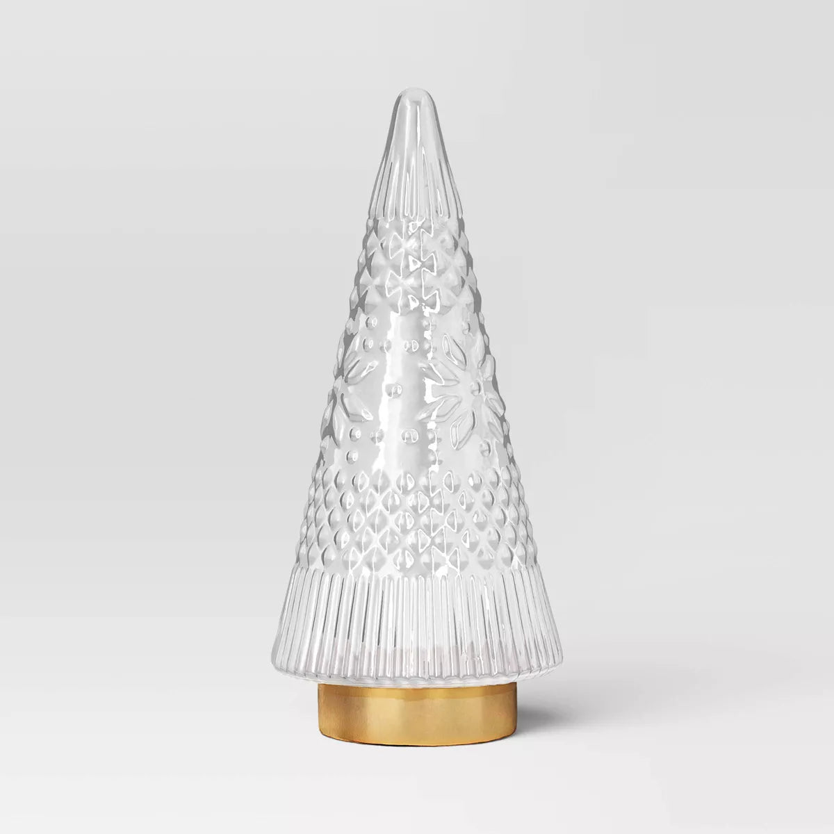 Sapin de Noël en verre de taille moyenne Fair Isle