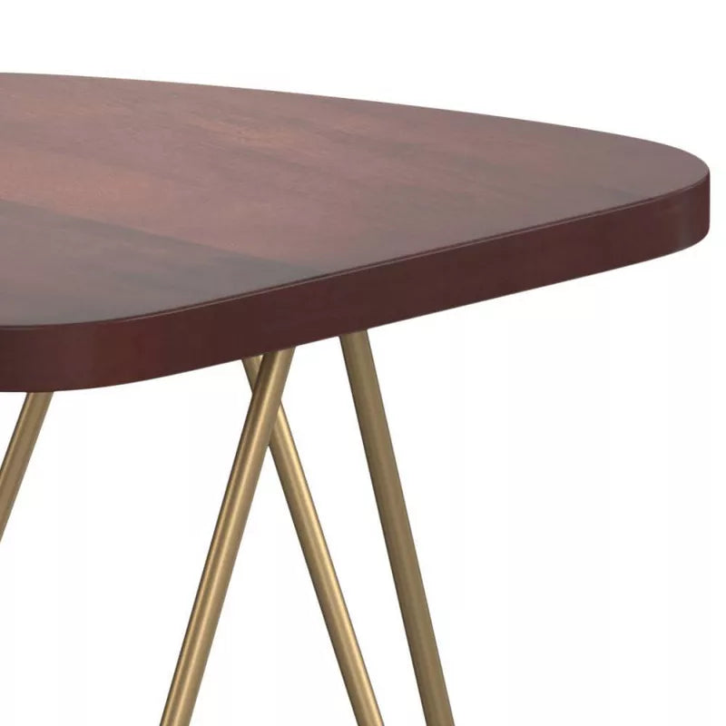 Table basse Tillman Accent en métal marron foncé et bois