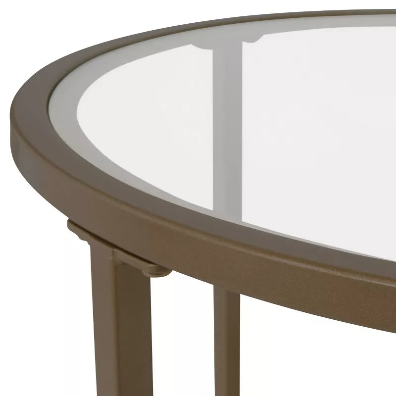 Table d'appoint empilable ronde moderne Camber de Studio Designs