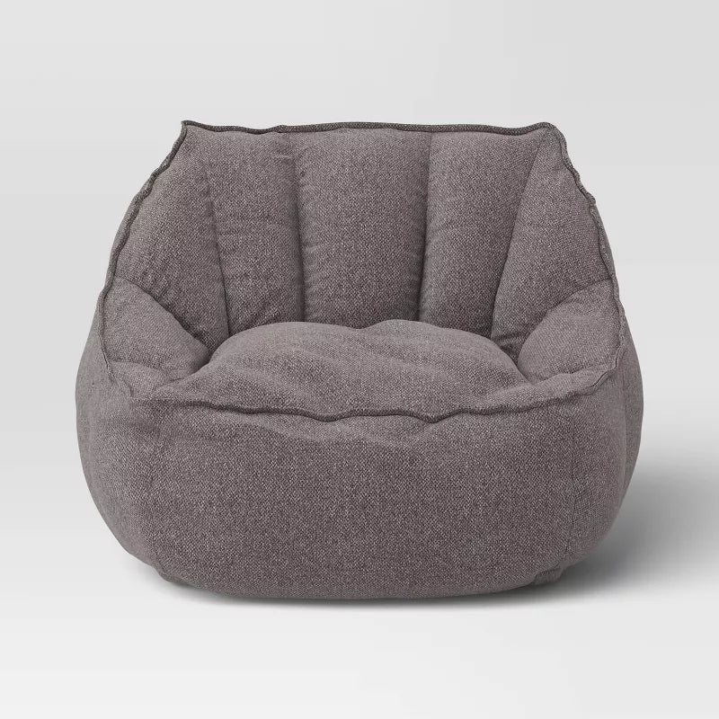 Fauteuil dortoir gris chiné